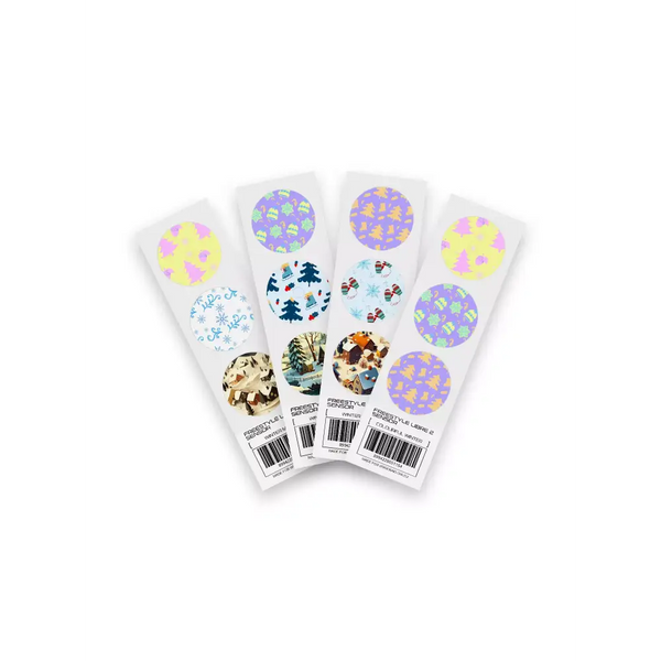 Freestyle Libre 2 Winter Edition stickers featuring elegant winter designs and durable materials.