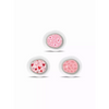 Valentine-themed Dexcom G7 sensor stickers with heart designs.