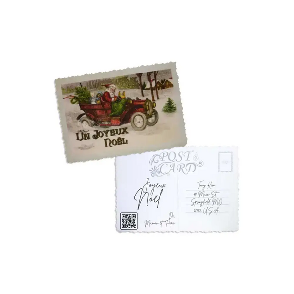 Elegant Christmas Postcard - Kaio-Cards