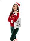 diabetes awareness christmas tote bag kaio xmas design reusable bag for carrying diabetic supplies and gifts