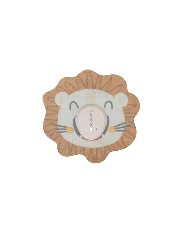 Dexcom G7 lion shape adhesive patch for kids CGM sensor strong adhesive and playful look