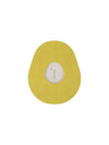 Dexcom G7 drop shape patch in yellow solid color, breathable adhesive overpatch to help support sensor wear