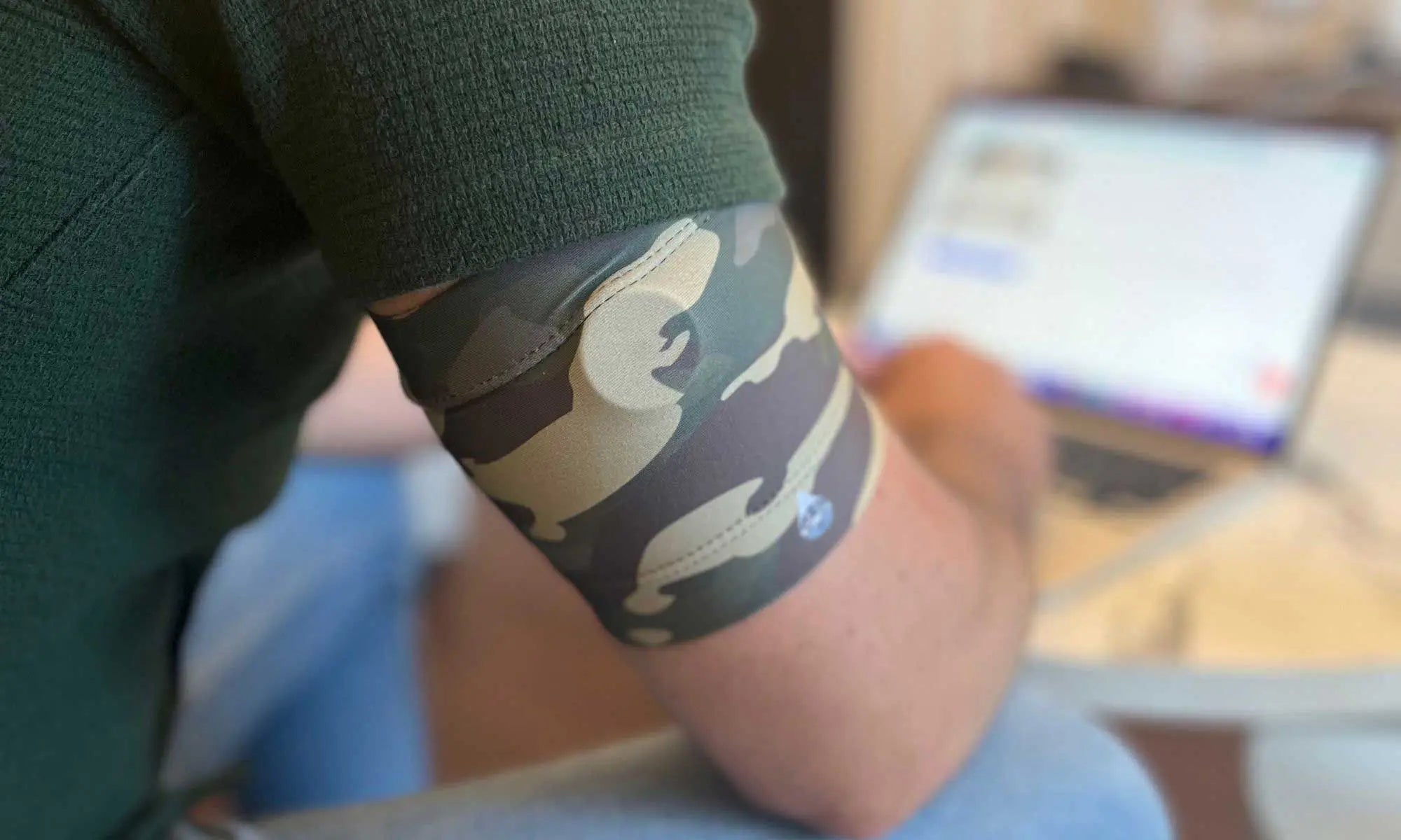 glucose sensor armband protection