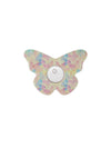FreeStyle Libre 3 butterfly shape patch in Butterfly Mirage design, breathable adhesive overpatch to help support sensor wear