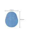 FreeStyle Libre 3 drop shape patch dimensions, showing the cut-out shape and sensor opening for a precise fit