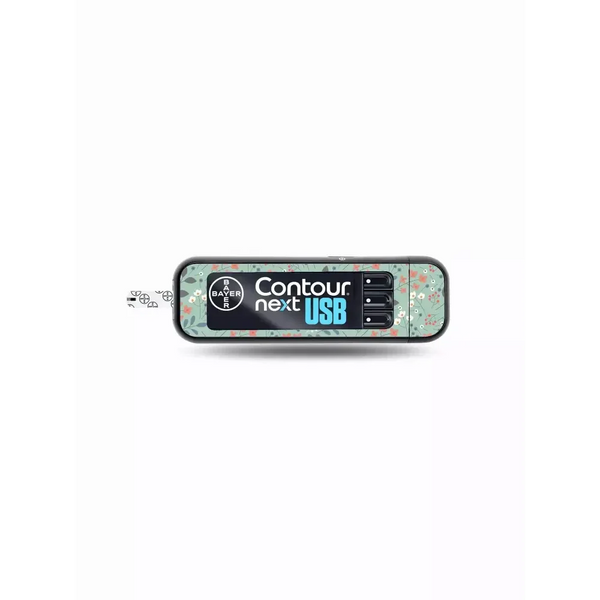 Contour Next USB Glucose Meter Stickers - Spring Collection