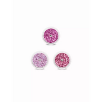 Freestyle Libre 2 Sensor Stickers Valentine Edition 2024 with pink and purple glitter designs.