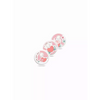 Valentine Edition Libre 3 stickers, vibrant heart-themed designs, set of three, water-resistant.
