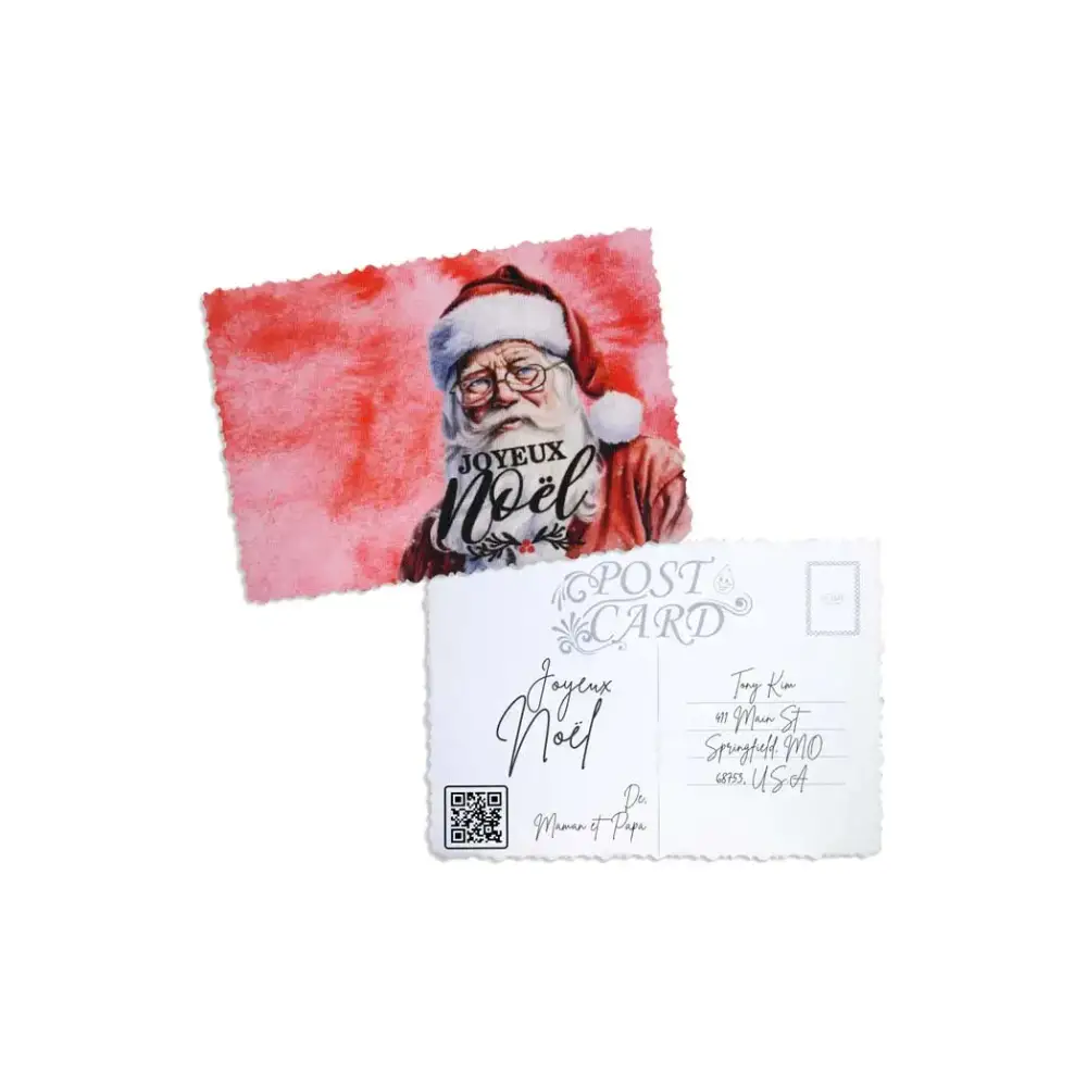 Elegant Christmas Postcard - Kaio-Cards