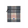 Insulin travel case cooling wallet for 4 vials with zipper and plaid design