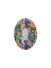 Colorful Dexcom G6 sensor patch with nostalgic childhood design, durable and comfortable for active lifestyles.