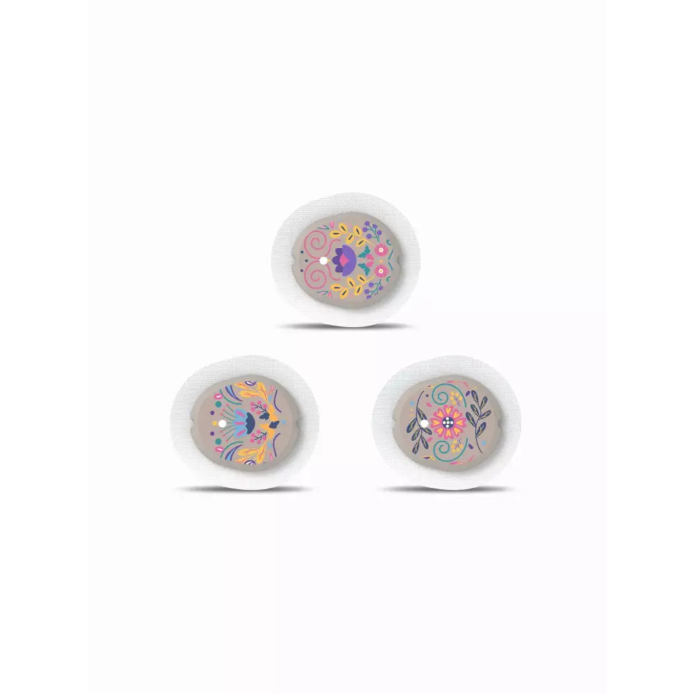 Dexcom G7 Sensor Stickers - Spring Edition 2024 with vibrant floral designs.