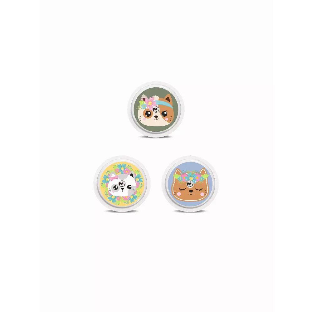 Freestyle Libre 2 Sensor Stickers - Spring Edition 2024 with floral animal designs.