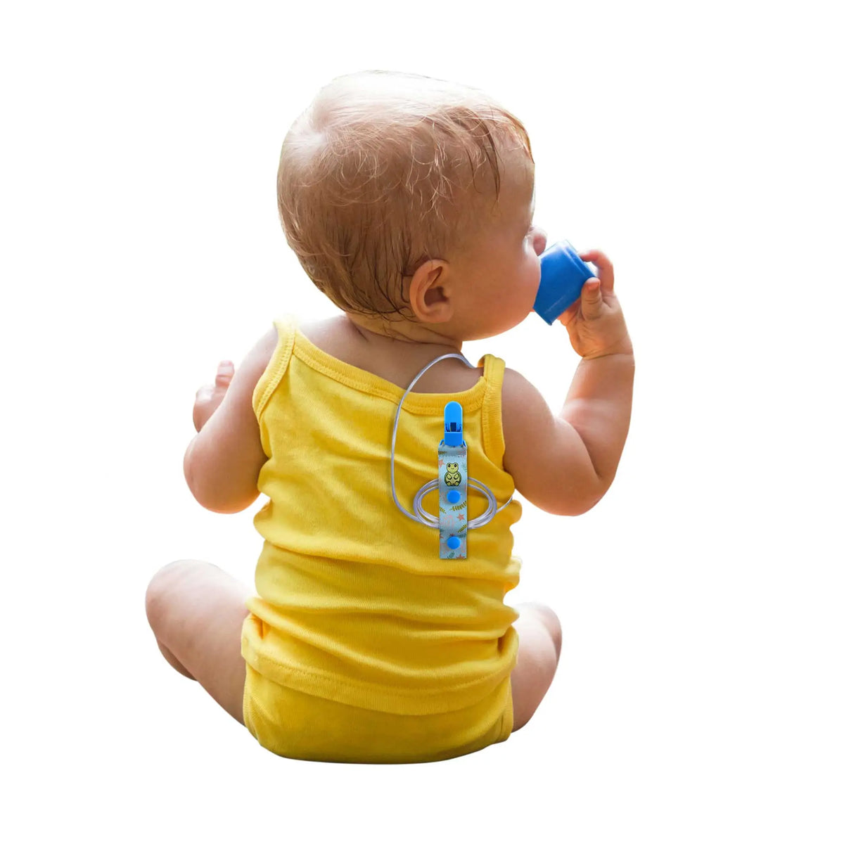 feeding tube clip kids worn on clothing organizer clip for secure tubing management and reduced tangling