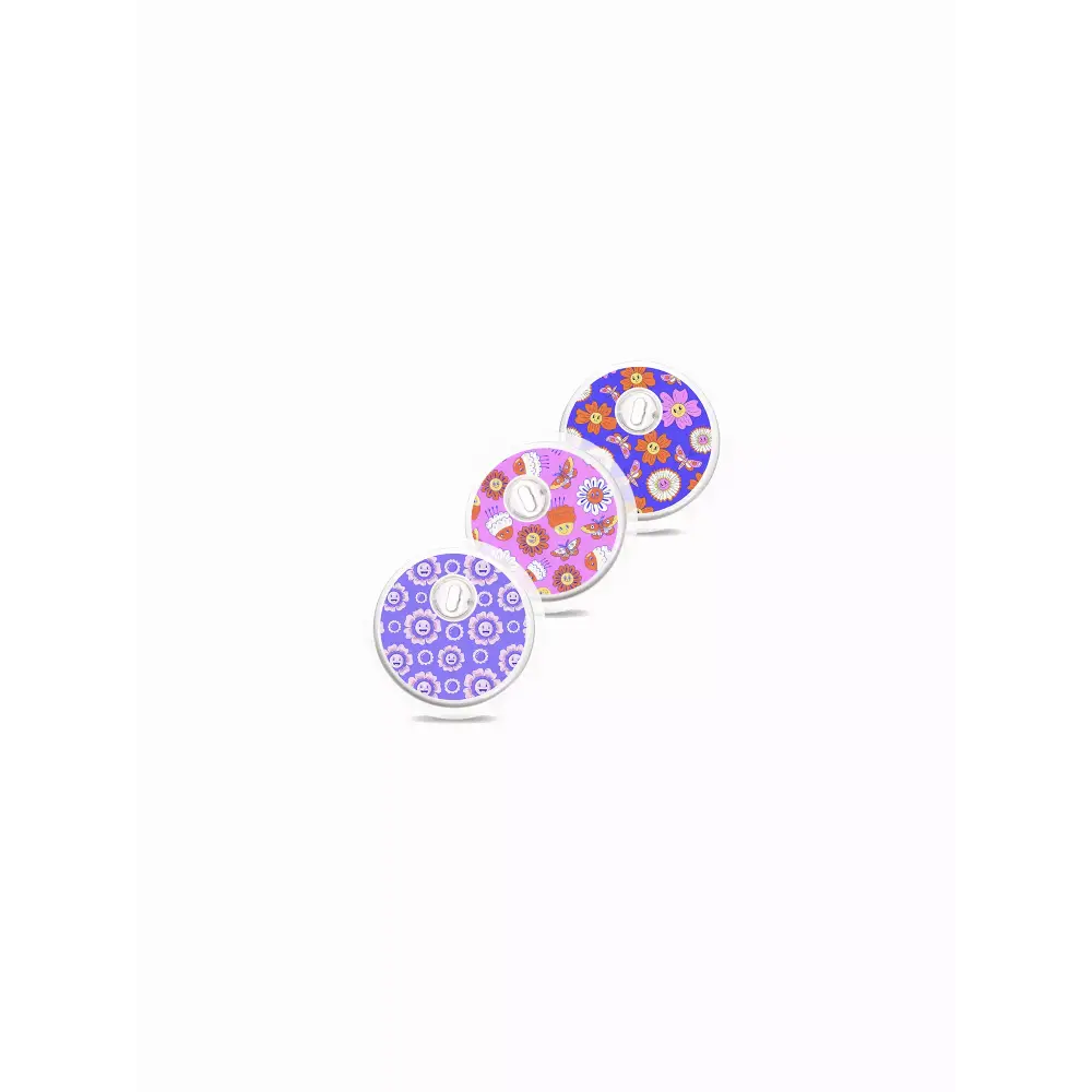 Freestyle Libre 3 Stickers Spring Edition 2025 with floral and vibrant designs.
