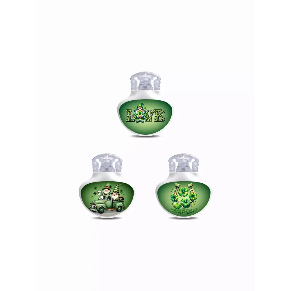 Guardian Enlite Sensor Stickers - St. Patrick's Day Edition with festive Irish designs.
