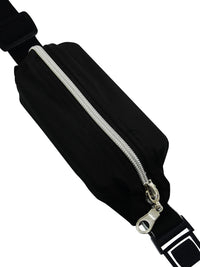 Closed Kaio-Device infusion pump belt with secure zippered pouch