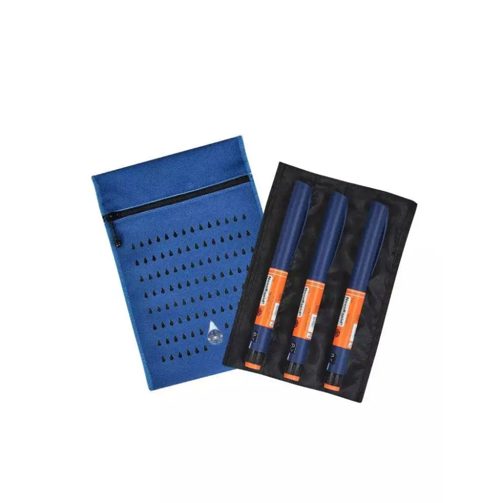 Insulin cooler travel case for three pens or five vials, Dia-Cool plain colors.