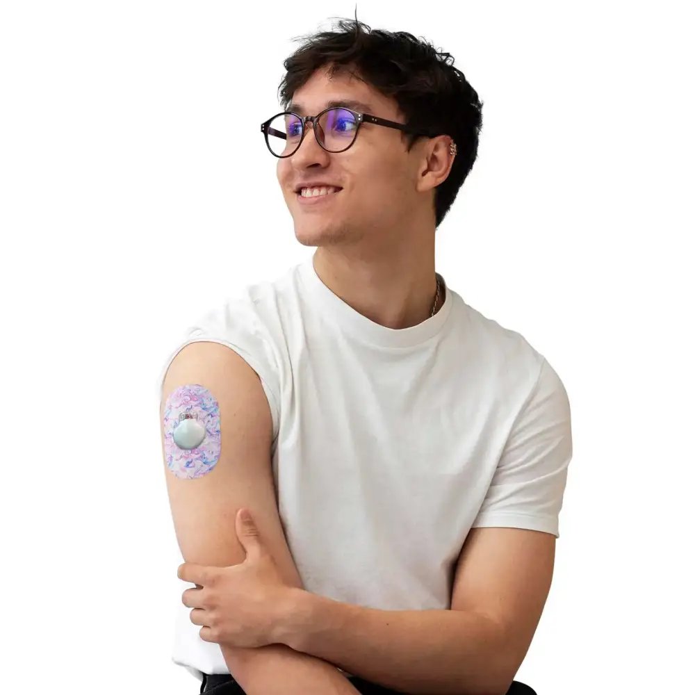 Αυτοκόλλητο επίθεμα για Medtronic Guardian, σειρά Spring, φοριέται στο μπράτσο από άνδρα