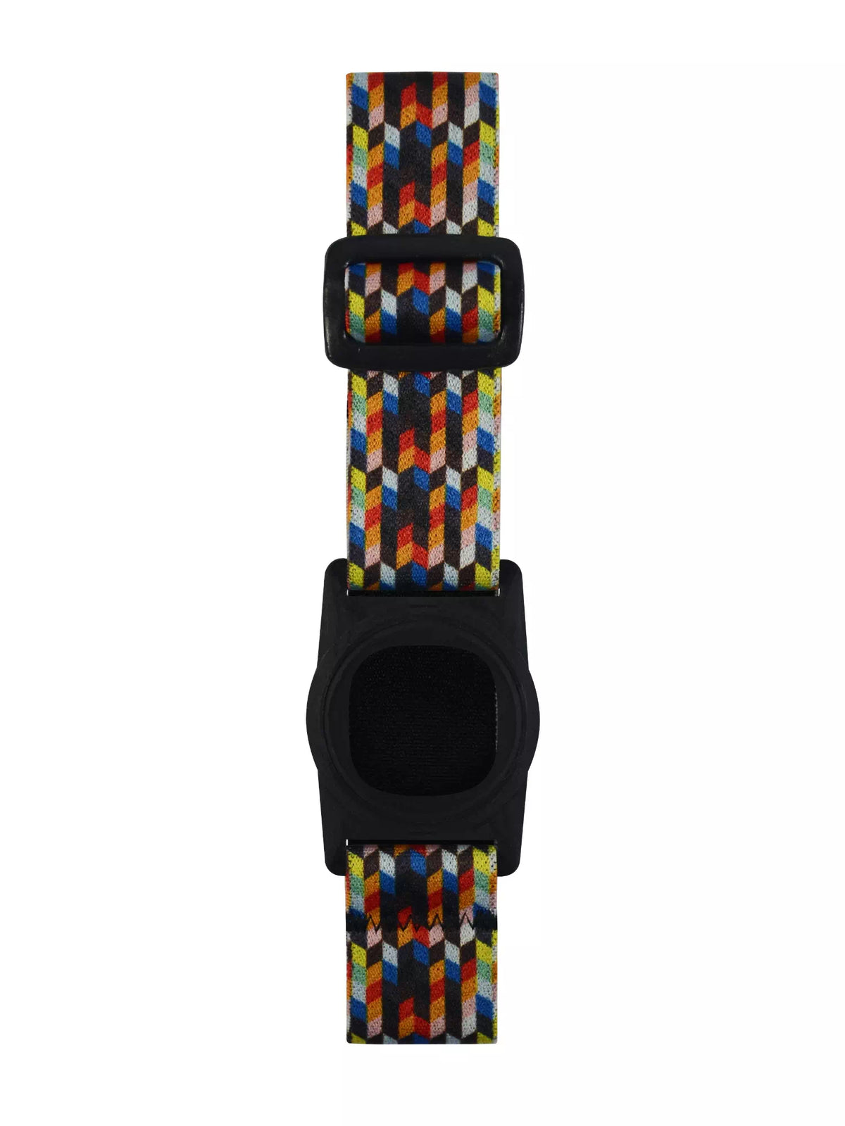 Simplera armband with colorful graphic design and adjustable strap.
