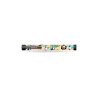 Novopen Echo insulin pen with Christmas-themed stickers featuring festive designs.