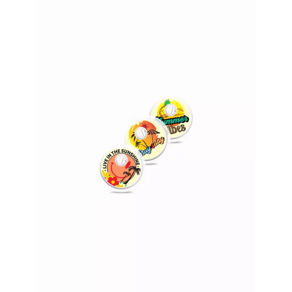 Libre 3 Stickers Summer Edition with beach scenes and tropical designs