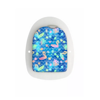 Omnipod Pod Sticker with vibrant summer flamingo design.