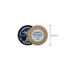 Viking-inspired embroidered diabetes awareness iron-on patch with Nordic runes, 6.5 cm diameter.