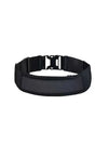 Adjustable insulin pump belt with mesh window for easy monitoring and comfort.