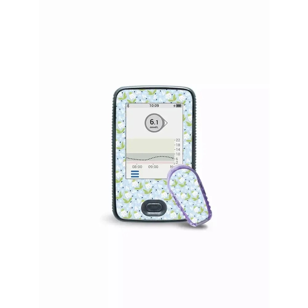 Dexcom G6 Receiver and Transmitter Stickers - Spring