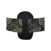 Compact black pouch for glucose meter with decorative belt loop and floral pattern strap designed for Dia-Utility Belt compatibility