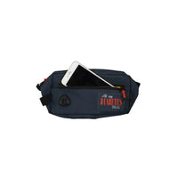 Diabetes bag with multiple pockets and phone compartment, made from waterproof polyester, ideal for organizing supplies.