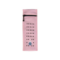 Pink insulin travel case cooler wallet for 1 insulin pen with water droplet design and zipper pouch
