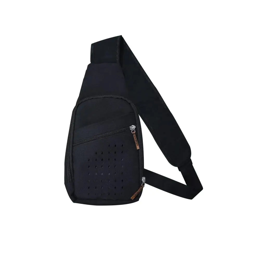 Shoulder bag with insulin cooling system, Dia-GO! Lite, black, lightweight, diabetic essentials.