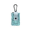 Neon lace insulin pump pouch with carabiner attachment.