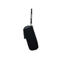 Pouch for insulin pump with carabiner, universal fit, compact and stretchable, ideal for various models.